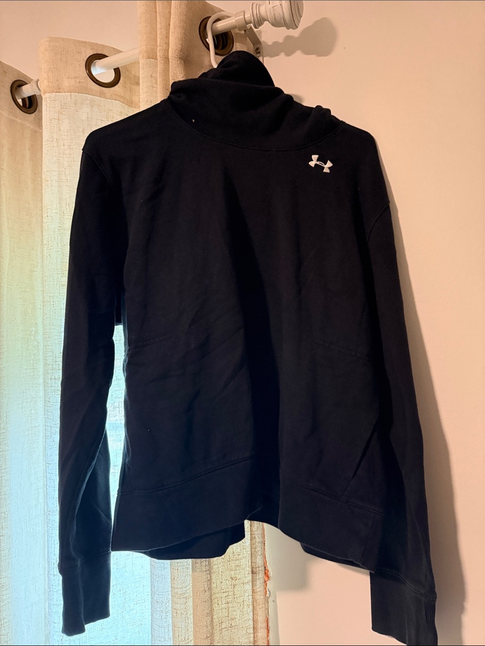 Under Armour Black High Neck Athletic Pullover